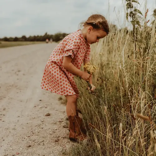 your wishes Juna jurk met geborduurde bloemen zephr