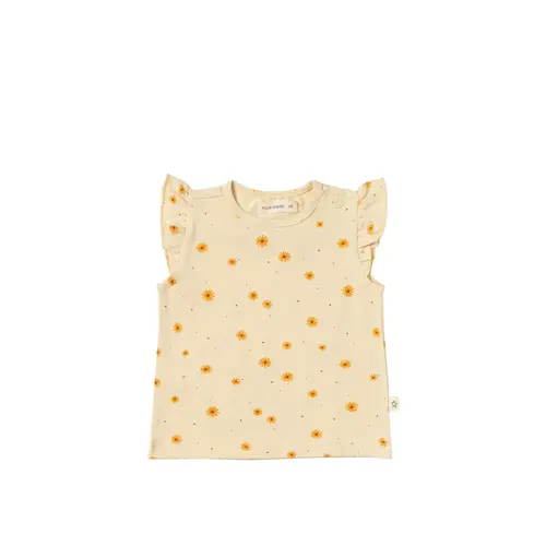 your wishes Jip girasole shirt met zonnebloemen honeycomb