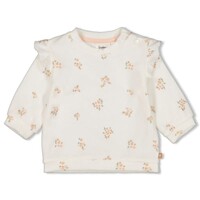 Sweater AOP - Bloom with love - offwhite
