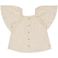 MEIKE blouse AOP taupe dots