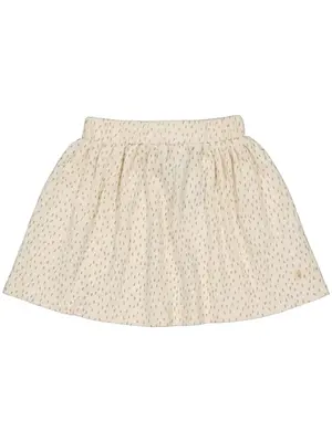 levv labels MILEY skirt AOP taupe dots