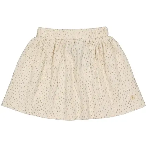 levv labels MILEY skirt AOP taupe dots