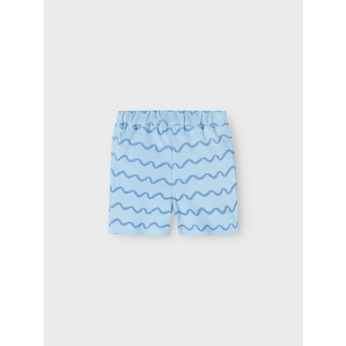 name it felo terry long shorts unb chambray blue