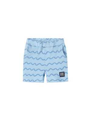 name it felo terry long shorts unb chambray blue