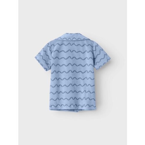 name it felo terry ss shirt chambray blue