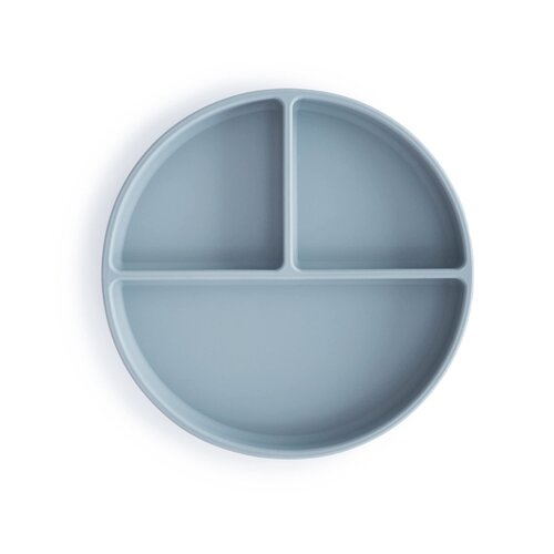 mushie Silicone suction Plate - blue