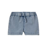 Bella baggy denim shorts light blue