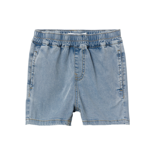 name it Ryan jogger denim shorts light blue