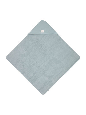 lassig Muslin/Terry Hooded Towel powder blue