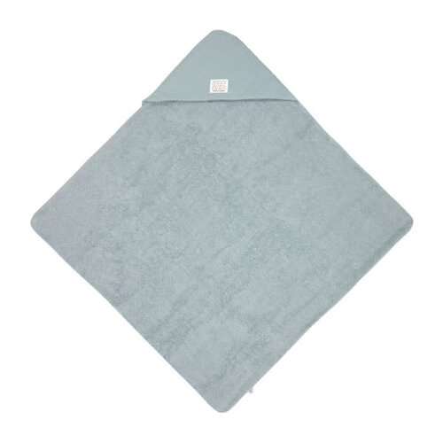 lassig Muslin/Terry Hooded Towel powder blue