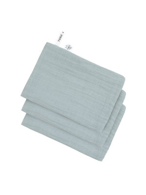 lassig Muslin Washcloth, powder blue