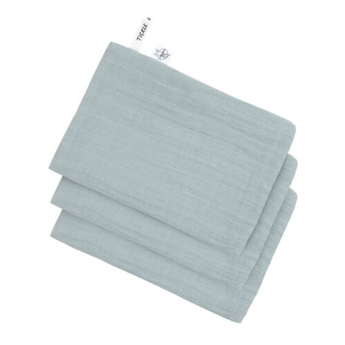 lassig Muslin Washcloth, powder blue