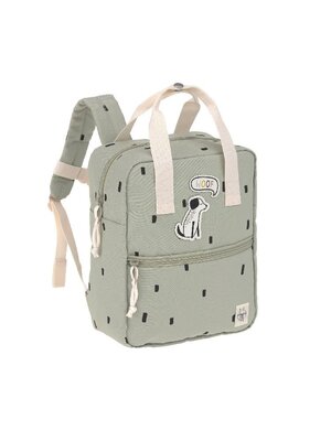 lassig Mini square backpack happy prints light olive