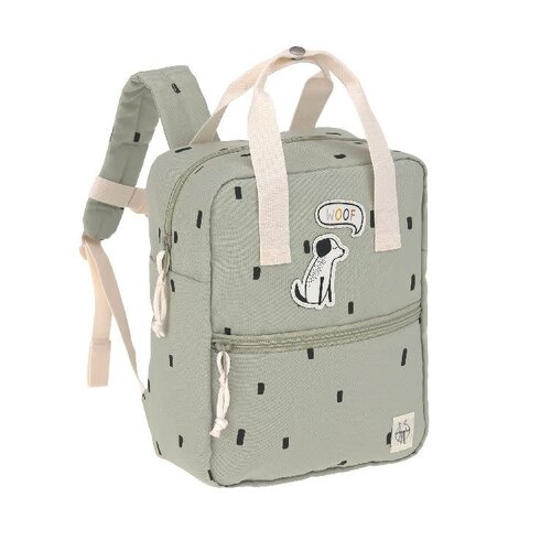 lassig Mini square backpack happy prints light olive