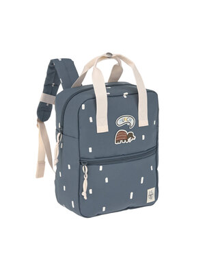 lassig Mini square backpack happy prints midnight blue