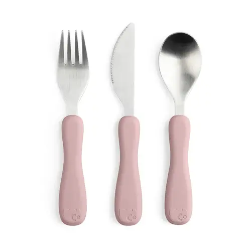 sebra interior Silicone Cutlery Fanto, vintage rose