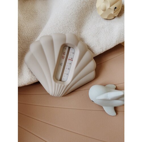 konges slojd silicone bath thermometer warm grey