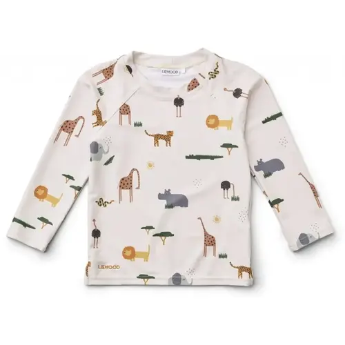 liewood Noah swim tee safari sandy mix