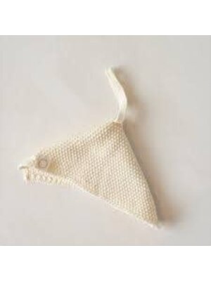 coco & pine Knitted pacifier hanger Off White