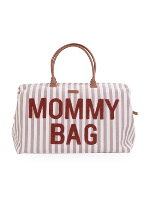 childhome Mommy bag - stripes nude/terracotta