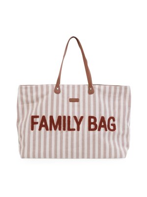 childhome Family  bag - stripes nude/terracotta