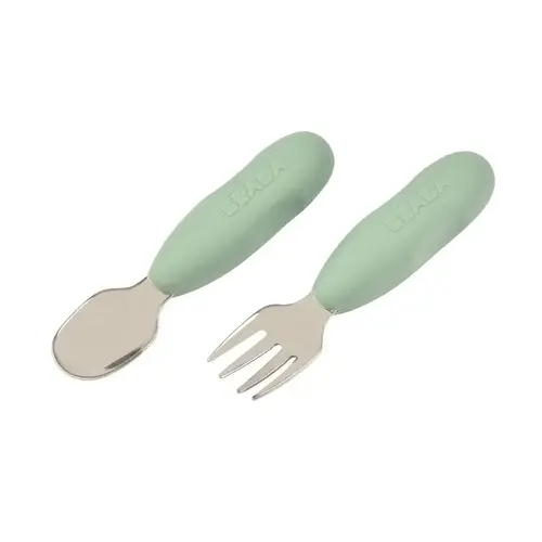 beaba Set 2 pre-bestek sage green