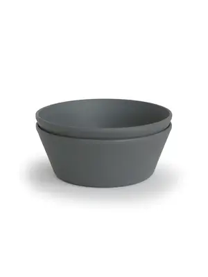 mushie Round bowl, set of 2 - smoke