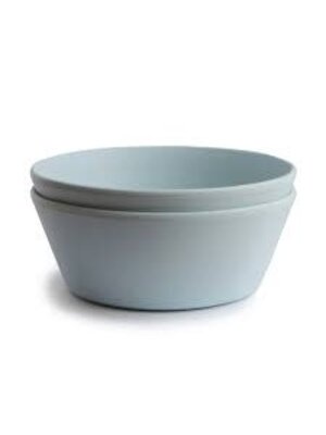 mushie Round bowl, set of 2 - powder blue