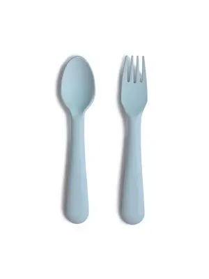 mushie Fork & spoon - powder blue