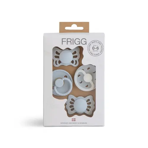 frigg baby's first pacifier pack powder blue