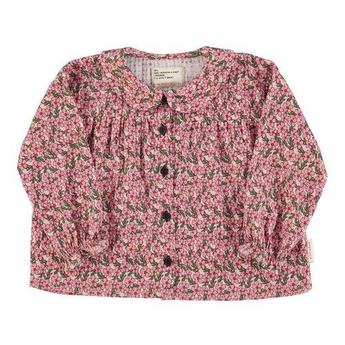 piu piu chick Peter Pan collar blouse | pink flowers