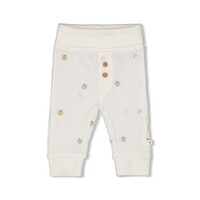 Broek rib AOP - Autumn Sweetness offwhite