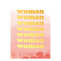 kaartje woman goude folie