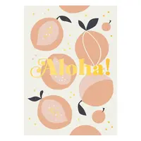 kaartje aloha! goude folie