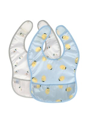 lassig Lightweight bib 2pcs happy fruits lemon