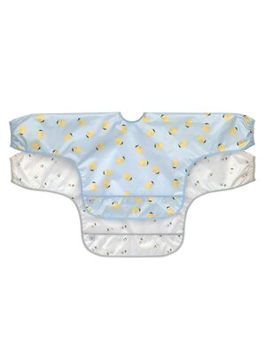 lassig Long Sleeve Bib (2 pcs) - Happy Fruits, Lemon