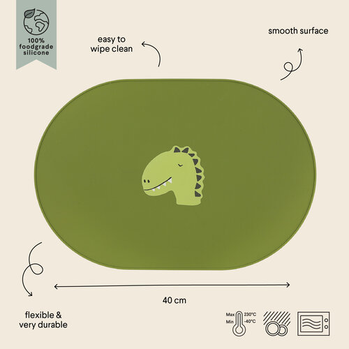 trixie baby Siliconen placemat - Mr. Dino