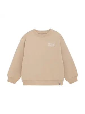 daily7 Sweater Oversized print latte sand