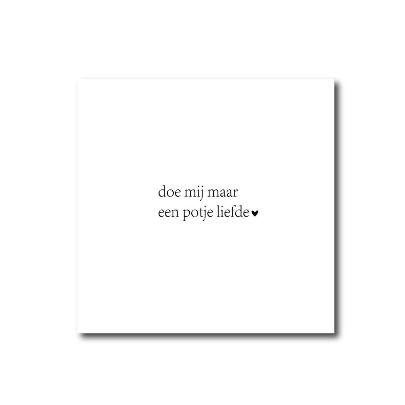 Square | Potje liefde | 9,5 CM
