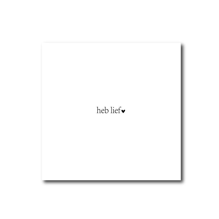 Square | Heb lief | 9,5 CM