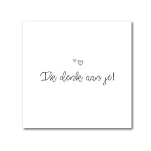 Dubbele kaart | Ik denk aan je! Dubbele Kaart | Ik Denk Aan Je!