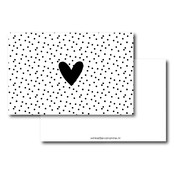 Minikaartje | Hart dots