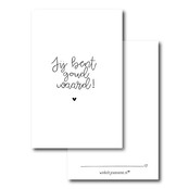 Minikaartje | Jij bent goud waard! Minikaartje | Jij bent goud waard!