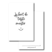 Minikaartje | Jij bent de tofste meester