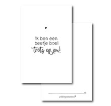 Minikaartje | Ik ben een beetje boel trots op jou!