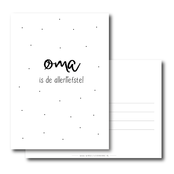 Ansichtkaart | Oma is de allerliefste!