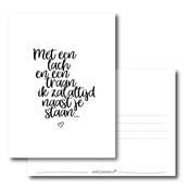 Ansichtkaart | Met een lach en een traan.. Ansichtkaart | Met een lach en een traan..