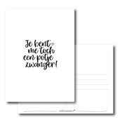 Ansichtkaart | Potje zwanger...