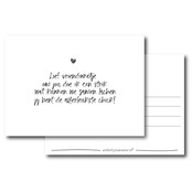 Ansichtkaart |  Lief vriendinnetje, om jou doe ik een strik! Ansichtkaart |  Lief vriendinnetje, om jou doe ik een strik!