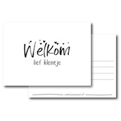 Ansichtkaart | Welkom lief kleintje